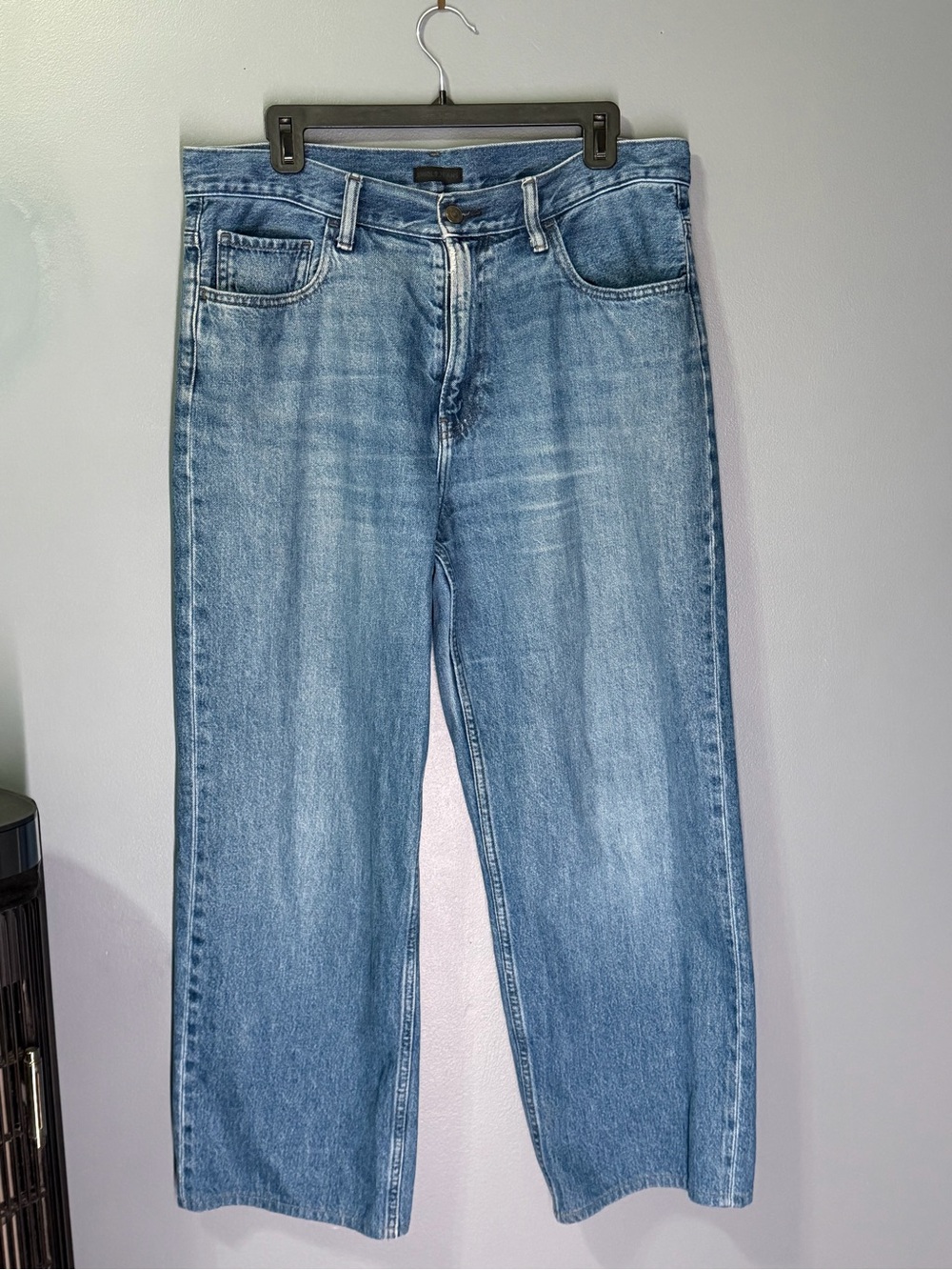 UNIQLO Wide Straight Jeans 479322 Light Blue Size 33